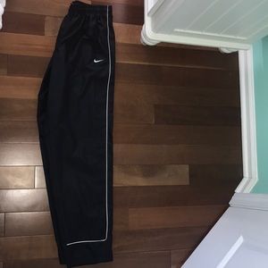 Nike water resistant sweat track pants